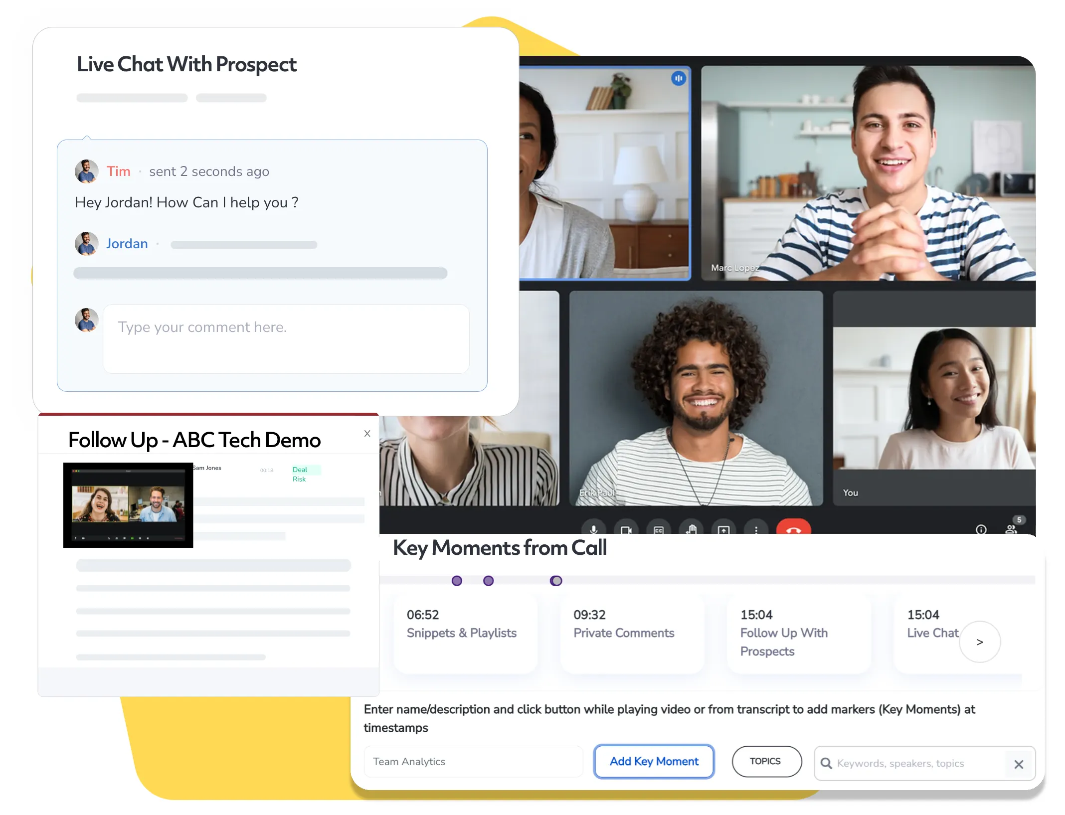 Post Demo Follow up with Live Chat with Prospect