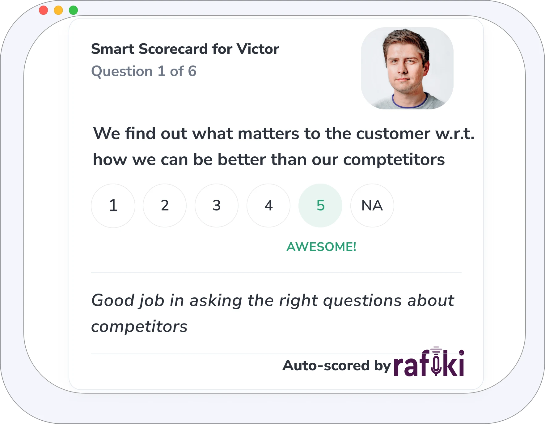 Rafiki Smart Scorecard