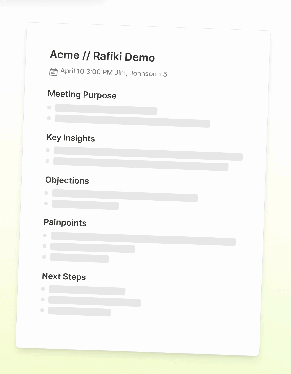 Customizable Summary Templates in Rafiki